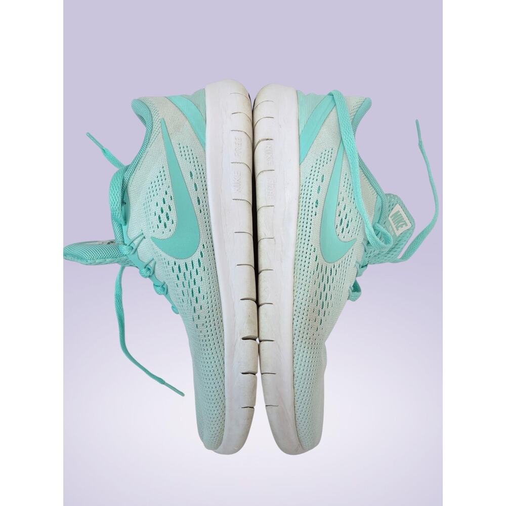 Nike Free RN Rio Teal Women’s Lace-Up Low Top Sneakers 831509-300 - Picture 4 of 6